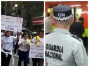 Arranca marcha contra militarización del Metro