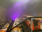 Desalojan a usuarios de la estación Barranca del Muerto por fuerte presencia de humo