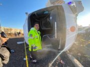 Accidente en la México-Puebla deja más de 25 peregrinos lesionados y 4 muertos