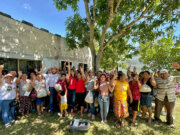 Lleva Soraya Pérez a Jalpa de Méndez programas de Despensa Solidaria y Huerto en Casa