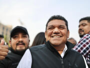 Acude Javier May a cierre de precampaña de Claudia Sheinbaum