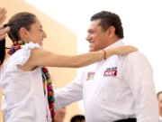 Presume Sheinbaum que May tiene calificación de 100; será un gran gobernador, dice