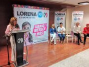 Se pronuncia Lorena Beaurregard contra la inseguridad y la corrupción en Tabasco