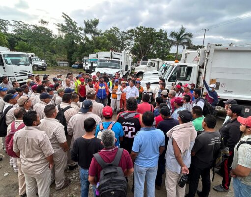 Compromete alcalde de Paraíso servicio de limpia eficiente