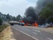 Michoacán, Jalisco y Guanajuato viven episodios de terror por narcobloqueos