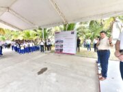 Anuncia el gobernador Javier May en Paraíso la construcción de planta potabilizadora